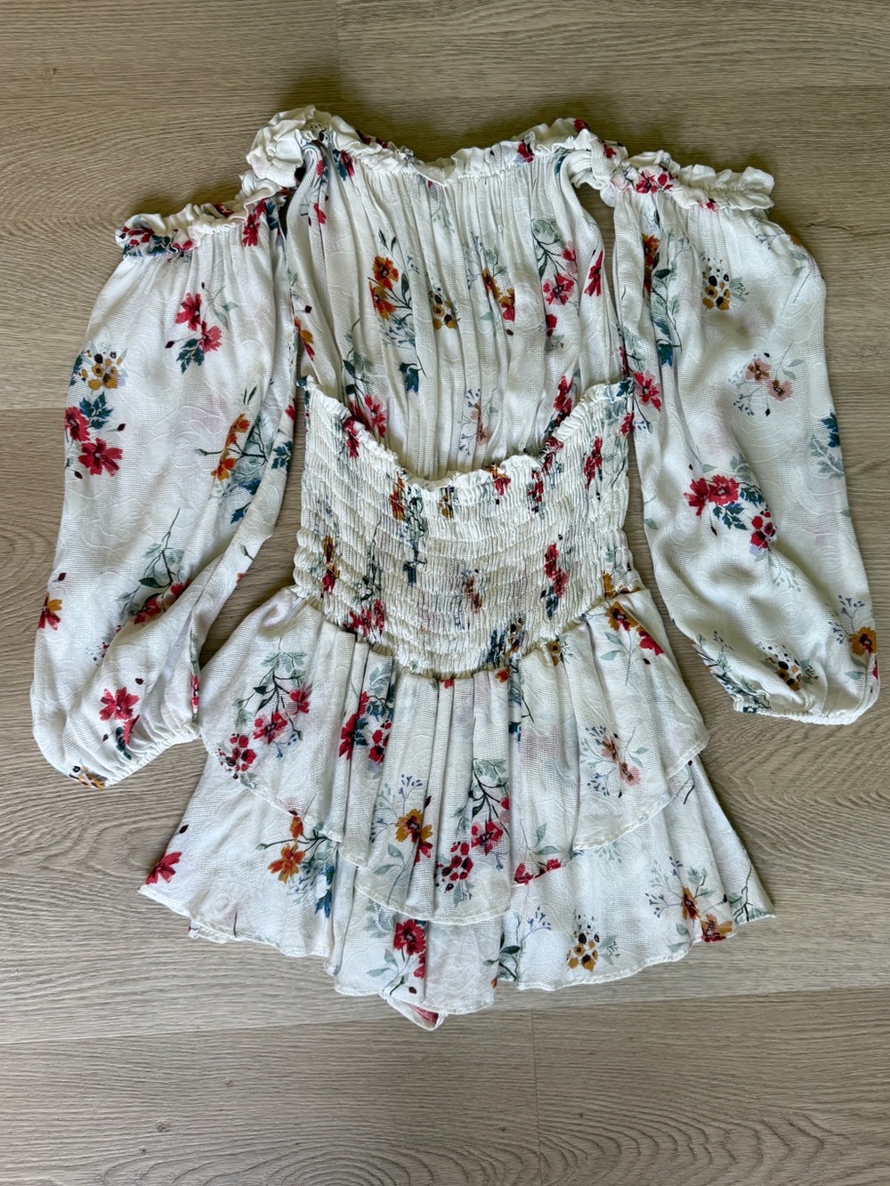 Blue Life Floral Romper Dress - Picture 3 of 5